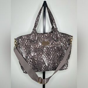 Marc by Marc Jacobs Large Snake Print Nylon Travel Bag